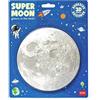Legami - Super Moon, Luna Fosforescente Adesiva, Ø 15 cm, in PVC, si Carica Durante il Giorno con la Luce e la Rilascia di Notte, Applicare su una Superficie Liscia e Pulita