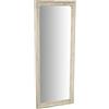 Biscottini Specchio da parete L35,5XPR4,5XH82,5 finitura bianco anticato - Specchio decorazioni casa - Specchio camera da letto - Specchio bagno
