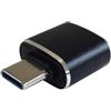 VoltShine Adattatore USB 3.1 di tipo C a USB A, 3A, Gen2, nero per trasferimenti di dati veloci e ricarica di dispositivi.