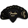 Fender® »351 SHAPE CLASSIC PICKS« Plettri in celluloide - Forma: 351-12 Pezzi - Heavy - Colore: Nero