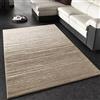 Paco Home Tappeto Di Design Moderno A Pelo Corto Con Sfumatura Crema Beige, Dimensione:120x170 cm