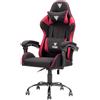 itek Gaming Chair RHOMBUS FF10 - Tessuto, Doppio Cuscino, Schienale Reclinabile, Nero Rosso - ITCGFF10BR