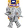 Vitakraft Safari elefante, gioco per cane, peluche per cane, con squeaker, in corda (1 pz)