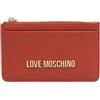 Love Moschino Portafoglio Con Zip Da Donna Marchio, Modello JC5614PP1LLD0, Realizzato In Pelle Sintetica. Marrone
