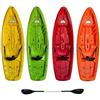 Big Mama Kayak Canoa monoposto Gil 2.0 misura 254 cm Big Mama con seggiolino e pagaia (ARANCIONE)