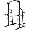 Gorilla Sports® Power Rack - con Bilanciere, capacità Max 300kg, Supporto Dischi Pesi, Ø 25mm / 50mm, Acciaio - Multifunzione, Stazione, Gabbia, Squat, Sollevamento, Allenamento, Palestra, Fitness
