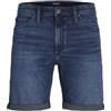 JACK & JONES Jjirick Jjievan Shorts Am 411 411-Pantaloncini, Blu Denim, S Uomo