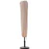 C-Hopetree Copertura per ombrellone adatta per ombrelloni da giardino da 2 a 4 m, impermeabile, con cerniera e asta, beige