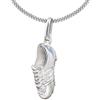 Clever Schmuck argento ciondolo a forma di scarpa con catena viennagold Sport lucido 45 cm, argento 925