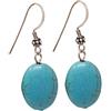 Treasure Bay TreasureBay - Orecchini da donna realizzati a mano con gemma naturale, 14 mm x 35 mm, in argento Sterling