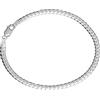 NKlaus bracciale in argento sterling 925 19cm catena a cordolo piatta e attorcigliata bracciale da donna 12371