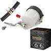 LE LEFOSSI Serbatoio Liquido Freni Moto Coppa Olio Serbatoio Pompa del Freno Parte W/staffa per Compatibile con Suzuki SV 650 03-09 SV 1000 03-07 GSX-R600 GSX-R750 2000-2005 GSX-R1000