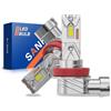 SANHE Lampadine H11 LED per Automobili Moto Come Abbaglianti e Anabbaglianti, 20000LM 6500K Bianco Freddo Sostituzione Lampada Alogena, Fanless Design, Plug and Play (2 pezzi)