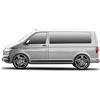 Finest Folia Set di strisce da corsa con spatola per lati e poppa sul bus, Bulli Multivan, pellicola nera lucida, strisce decorative, strisce laterali, accessori per auto, D003 (standard)