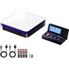 UNIWEIGH Wireless bilancia per pacchi 110 lb/0,1 oz precisione,Display pieghevole,Bilancia postale digitale con piattaforma in acciaio inox/5 unità/funzione tara/tenuta,Include batteria e cavo USB