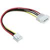 DELOCK 83184 DELOCK CABLE DE ALIMENTACIÃ"N MOLEX 4 PINES - FLOPPY 4 PINES HEMBRA 24 CM