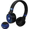 TECHMADE Inter -Cuffie Senza Filo Cuffie Wireless Over-Ear Bluetooth Senza Fili Pieghevoli, con Microfono Incorporato, HiFi Stereo, Micro SD Slot, FM Radio per iPhone/Android/Viaggio/PC (+ mini speaker)