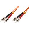 Techly Professional 302358 Cavo Fibra Ottica Multimodale OM2 ST/ST 50/125 1 m Arancione