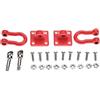 Dilwe Fibbia per Rimorchio RC 2 Pezzi Fibbia Bloccare Accessorio per Auto da Arrampicata RC(Rosso)