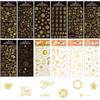Sxutop 12 Fogli Adesivi Dorati per Scrapbooking Stickers Autoadesivo Dorati Adesivi D'oro Impermeabili in PVC Adesivi Decorativi Fai da te con Motivi Diversi per Scrapbook,Junk Journal,Foto Album