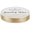 Beebeecraft filo per Gioielli Calibro 24 0.5 mm Filo morbido per Perline in Vero Rame Placcato Oro 14K 262.47 Piedi