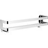 RYing Mensola Doccia in SUS304 Acciaio Inox,Portaoggetti Doccia Design Minimalista,Mensole Bagno con 2 Ganci,Organizza i Prodotti da Bagno e Cucina,Cromo (40cm)