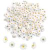 TUONYIS 200 Pezzi Fiori Finti per Decorazioni Fiori Decorativi Artificiali di 4 cm di Diametro, Margherite Finte per Decorazioni, Crisantemi Artificiali, Mini Margherite per decorazione DIY (Bianco)