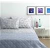 Bassetti Set Lenzuola Matrimoniali Cotone Completo Letto Matrimoniale composto da Lenzuolo Sopra + Sotto e 2 Federe Blue Batic G1