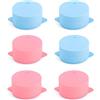 SHENGYIG 6 Pezzi Coperchi in Silicone per Tazza - Coperchi Elastici, Impermeabili e Riutilizzabili - Ideali per Tazza da Caffè, Tè, Yogurt, Frullati, Bicchieri - Adatti a Contenitori Tondi 8-12 cm - Senza BPA