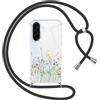 Yoedge Cover con Cordino per Samsung Galaxy A36 5G 6,64, Trasparente Aesthetic Disegni Fiori Custodia con Collana Tracolla Laccio Collo, Sottile TPU Silicone + PC Antiurto Case per Samsung A36,02