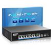 NICGIGA Switch PoE a 8 porte 2.5G non gestito con 8 porte 2.5Gb Base-T PoE+@130W + 2 x 10G SFP+ uplink, NICGIGA 10 porte 2.5Gbe IEEE802.3af/at Power Over Ethernet, supporto WiFi6 AP, NAS, 4K PoE Camera NVR.