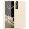 kwmobile Cover per Samsung Galaxy S22 Plus Custodia - Back Case per Smartphone in Silicone TPU - Protezione Gommata - crema matt