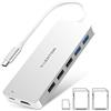 LENTION Hub USB C 11-in-1 Adattatore con HDMI 4K, 3 Lettore SD/TF, 5 USB-A 3.0/2.0, USB-C 3.0, PD 60W, per MacBook Pro 2024-2016, Nuovo Mac Air, iPhone 15 Plus Pro Max, Surface Pro 9, Chromebook (C19)