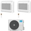 Midea Climatizzatore Console Dual Split MFA2U 12+18 con M4OE-28HFN8-Q Inverter R 32 Wi-Fi Optional Classe A++ ,