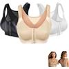 Aderpmin Forme Science, reggiseno per correggere la postura, senza fili, con chiusura frontale, supporto posteriore senza fili, copertura completa, Mix 3 pezzi, L
