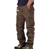 Minetom Pantaloni Uomo Cargo con Tasche Laterali Pantalone Tasconato Multi Tasca Elasticizzato Casual Resistente E Confortevole Ideale per Outdoor E Lavoro A Marrone L