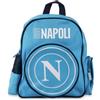 Colourbook - Zaino Asilo SSC Napoli, Zainetto Scuola Bambini, (Azzurro)