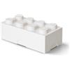Room Copenhagen Contenitore Portavivande Lego a 8 Bottoncini, Piccolo Contenitore o Portamatite, Bianco