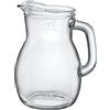Bormioli Rocco Bistrot Jug oz, Set of 1 Beverage Pitcher, 33.75 oz, Clear