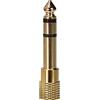 PremiumCord - Adattatore Jack Stereo da 6,3 mm a Jack Stereo 3,5 mm, Placcato Oro