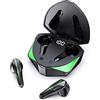 Hsility Cuffie wireless Bluetooth 5.3 cuffie da gioco con microfono in-ear con modalità di gioco e musica per Android iOS