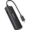 dockteck Hub USB C per MacBook Air M2, Dockteck 5 in 1 Dock USB C HDMI Adattatore 4k 60hz, 3 USB-3.0, 100W PD per MacBook Pro/Air M1/M2, iPad Pro, Steam Deck