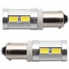 Baceyong H6W BAX9S luce di marcia diurna, 2 pezzi 12 V LED luce laterale/indicatore di parcheggio del veicolo, luce bianca