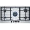 Bosch - Serie 6 PCR9A5B90 piano cottura Nero, Acciaio inossidabile Da incasso Gas 5 Fornello(i)