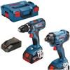 Bosch - Kit Trapano avvitatore gsr 18V-28 + Avvitatore a impulsi gdr 18V-160 + 2 batterie 4,0 Ah - l 06019G5107