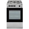 Beko Cucina a Gas CSG42011FS 4 Fuochi Forno a Gas Dimensioni 50x50 cm Colore Silver - Beko