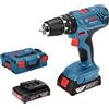 Bosch - Trapano avvitatore a batteria c / percussione 18V c / 2 batterie 3 Ampere gsb 18V-21