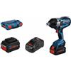 Bosch Avvitatore a impulsi Bosch BITURBO GDS 18V-1050 H 2x PC 5,5 Ah e caricabatterie in L-BOXX