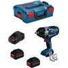 Bosch Boulonneuse à chocs Brushless 18V Bosch 950Nm gds 18V-1000 + 2 batteries Li-Ion 8Ah + chargeur + coffret Lboxx - 06019J8302