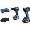 Bosch - Kit combinato gdr 18V-200 + gsr 18V-55 2x4.0 Ah in valigetta a l